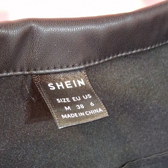 Black Faux Leather Jacket - Picture 2 of 5